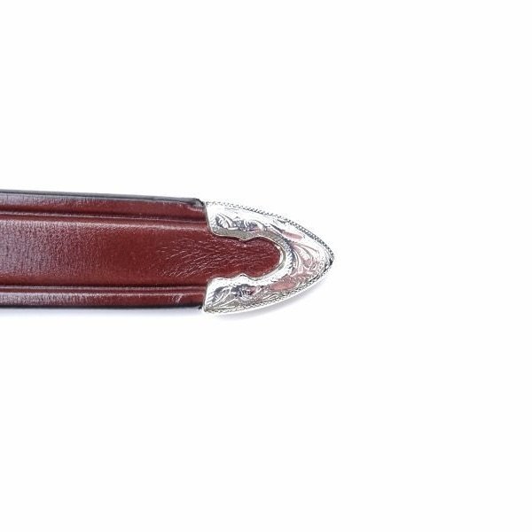 画像5: TORY LEATHER (トリーレザー) NICKEL 3/4 WESTERN BELT オークバーク (5)