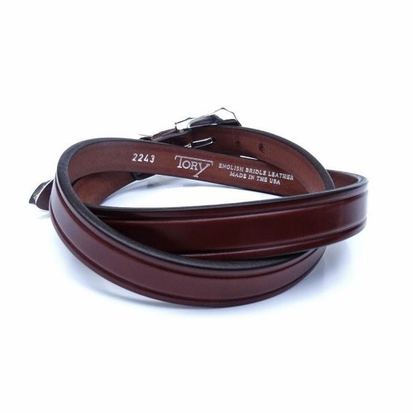 画像2: TORY LEATHER (トリーレザー) NICKEL 3/4 WESTERN BELT オークバーク (2)