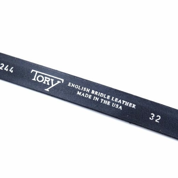 画像3: TORY LEATHER (トリーレザー) NICKEL 3/4 WESTERN BELT ブラック (3)