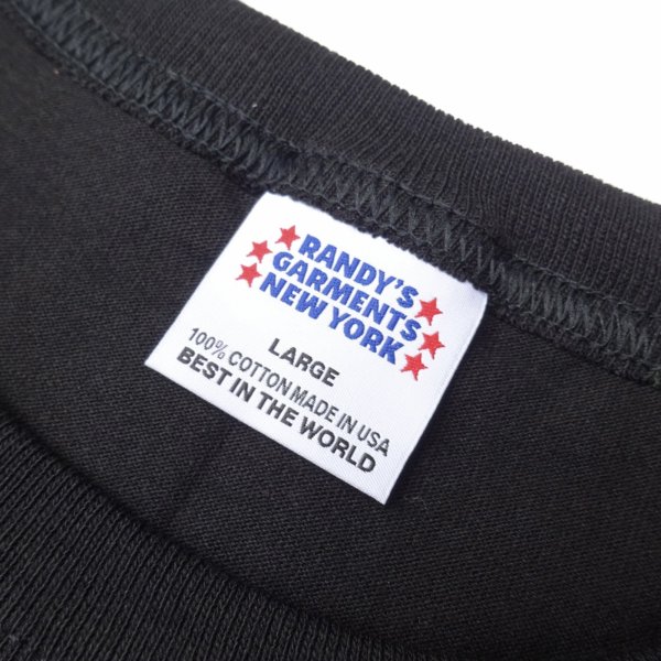 画像3: Randy's Garments (ランディーズガーメンツ) LOGO POCKET TEE ブラック (3)