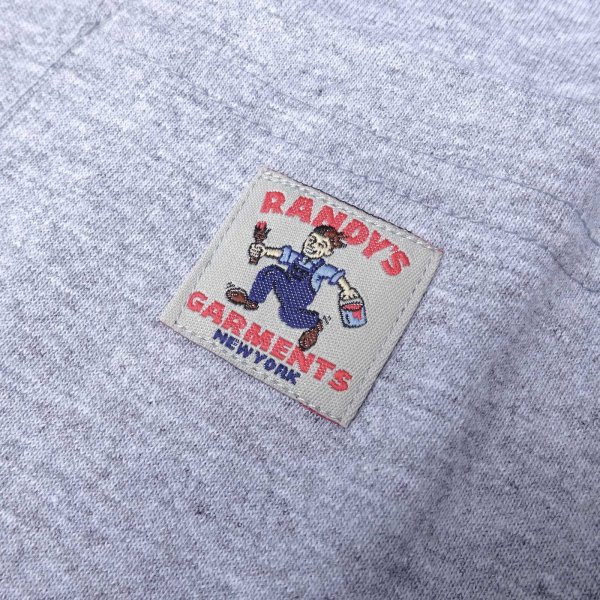 画像4: Randy's Garments (ランディーズガーメンツ) LOGO POCKET TEE ヘザーグレー (4)