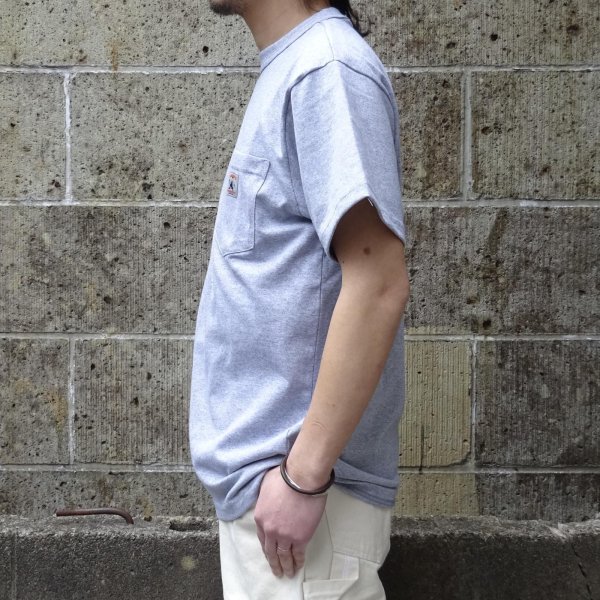 画像6: Randy's Garments (ランディーズガーメンツ) LOGO POCKET TEE ヘザーグレー (6)