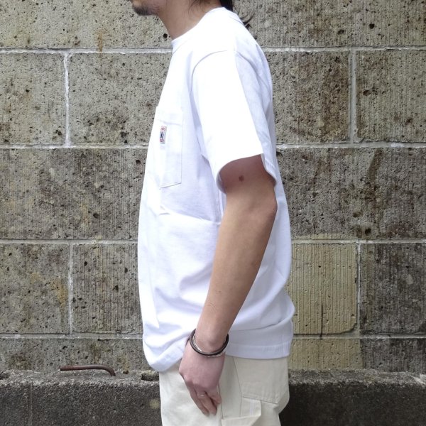 画像6: Randy's Garments (ランディーズガーメンツ) LOGO POCKET TEE ホワイト (6)