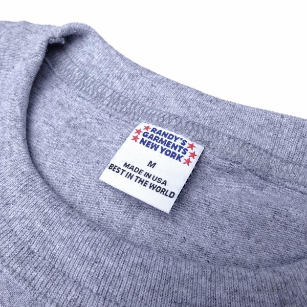 画像3: Randy's Garments (ランディーズガーメンツ) LOGO POCKET TEE ヘザーグレー (3)
