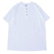 画像4: CalCru (カルクルー) 3 Button 7.2 oz Henley ホワイト (4)