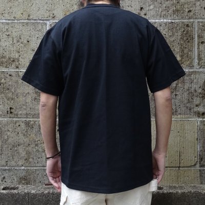 画像3: CalCru (カルクルー) 3 Button 7.2 oz Henley ブラック