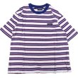 画像4: THOUSAND MILE (サウザンドマイル) SHORT SLEEVE MULTI BORDER T-SHIRT 白×赤×紺×青 (4)