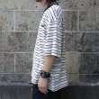 画像6: THOUSAND MILE (サウザンドマイル) SHORT SLEEVE MULTI BORDER T-SHIRT 白×黒×ベージュ (6)