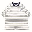 画像1: THOUSAND MILE (サウザンドマイル) SHORT SLEEVE MULTI BORDER T-SHIRT 白×黒×ベージュ (1)
