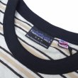 画像3: THOUSAND MILE (サウザンドマイル) SHORT SLEEVE MULTI BORDER T-SHIRT 白×黒×ベージュ (3)