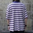 画像3: THOUSAND MILE (サウザンドマイル) SHORT SLEEVE MULTI BORDER T-SHIRT 白×赤×紺×青 (3)
