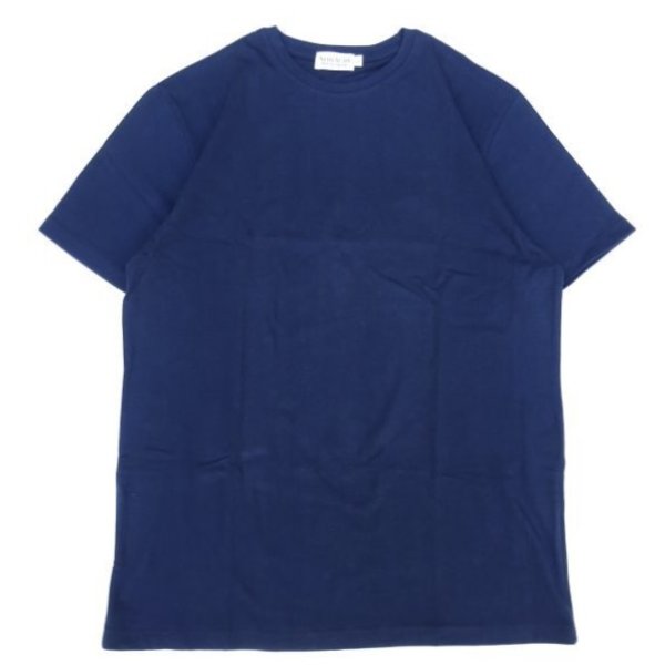 画像1: Article 10. (アーティクルテン.) S/S ROUND NECK SUPIMA COTTON T-SHIRTS ネイビー (1)