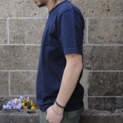 画像2: Article 10. (アーティクルテン.) S/S ROUND NECK SUPIMA COTTON T-SHIRTS ネイビー