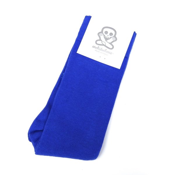 画像1: ARCHIDUCHESSE (アシッドゥシャス) De Ville regular length socks モノクロブルー (1)