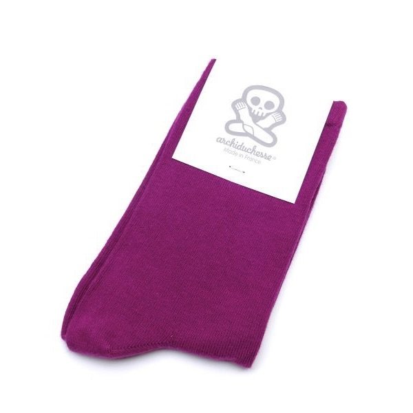 画像1: ARCHIDUCHESSE (アシッドゥシャス) short length socks プラム (1)