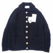 画像5: INVERALLAN (インバーアラン) 3A Lumber Cardigan Denim Cotton ブラックデニム (5)