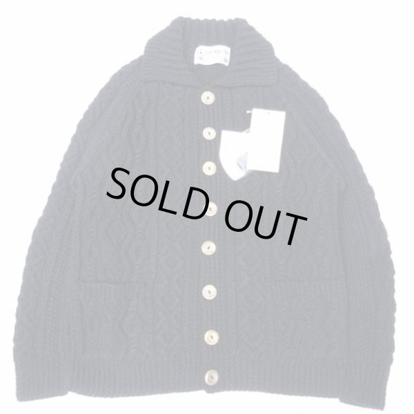 画像1: INVERALLAN (インバーアラン) 3A Lumber Cardigan Denim Cotton ブラックデニム (1)