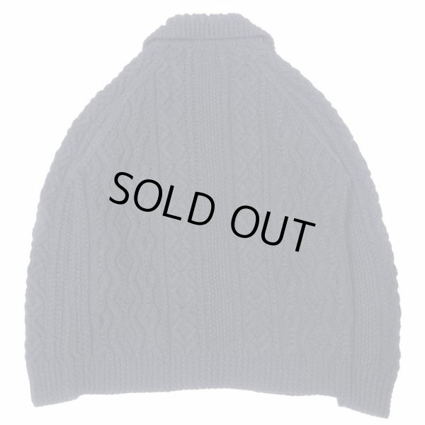 画像2: INVERALLAN (インバーアラン) 3A Lumber Cardigan Denim Cotton ブラックデニム (2)