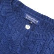 画像3: Original Blues (オリジナルブルース) CABLE CREWNECK ダークネイビー  (3)