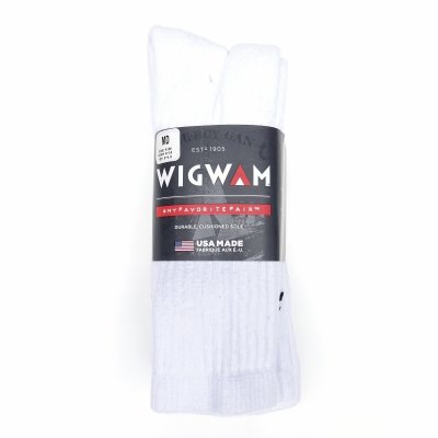 画像1: WIGWAM (ウィグワム) Super 60 Crew 3P Socks ホワイト