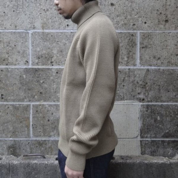 画像5: VINCENT ET MIREILLE (ヴァンソンエミレイユ) TURTLE NECK SWEATER 8GG AZE カーキ (5)