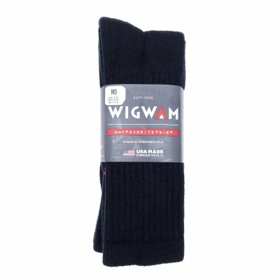 画像1: WIGWAM (ウィグワム) Super 60 Crew 3P Socks ブラック