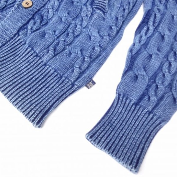 画像5: Original Blues (オリジナルブルース) CABLE JACKET ウォッシュブルー サンプル (5)