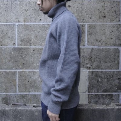 画像2: VINCENT ET MIREILLE (ヴァンソンエミレイユ) TURTLE NECK SWEATER 8GG AZE グレー