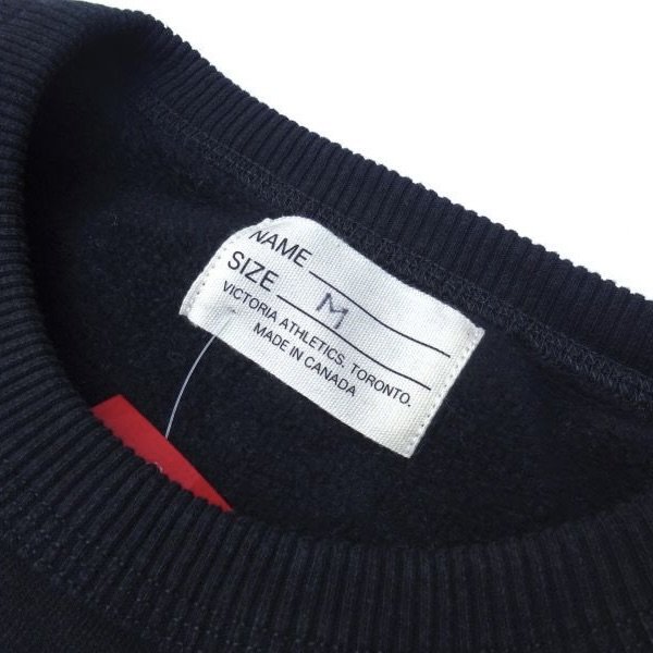 画像3: VICTORIA ATHLETICS (ヴィクトリア アスレチックス) CREWNECK SWEAT ブラック (3)