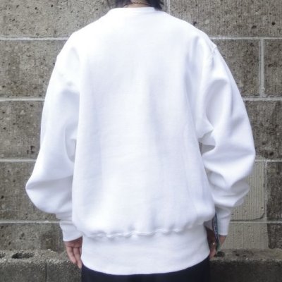 画像3: CAMBER (キャンバー) CROSS KNIT CREW NECK ホワイト