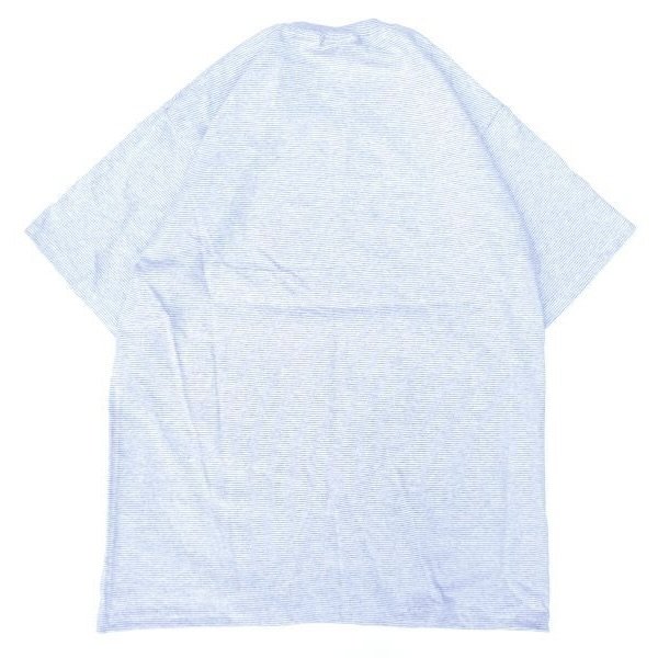 画像2: CalCru (カルクルー) 5.5oz Adult 1/16 microstripe T-shirt アッシュ/ホワイト (2)