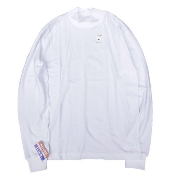 画像1: CAMBER (キャンバー) MOCK L/S FINEST 6oz ホワイト (1)
