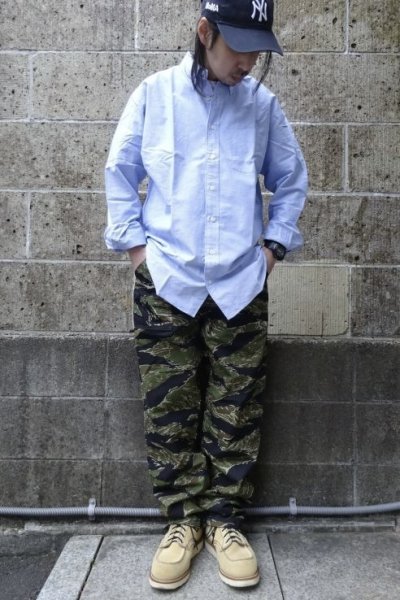 画像9: GUNG HO (ガンホー) TAPER FIT 4Pocket Fatigues GreenTigerStripe RipStop タイガーストライプ (9)