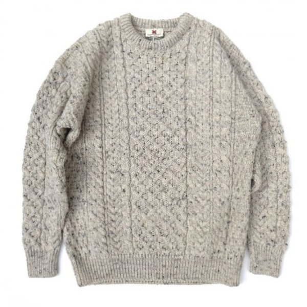 画像1: CARRAIG DONN (キャレイグドン) CABLE KNIT ブラウン (1)