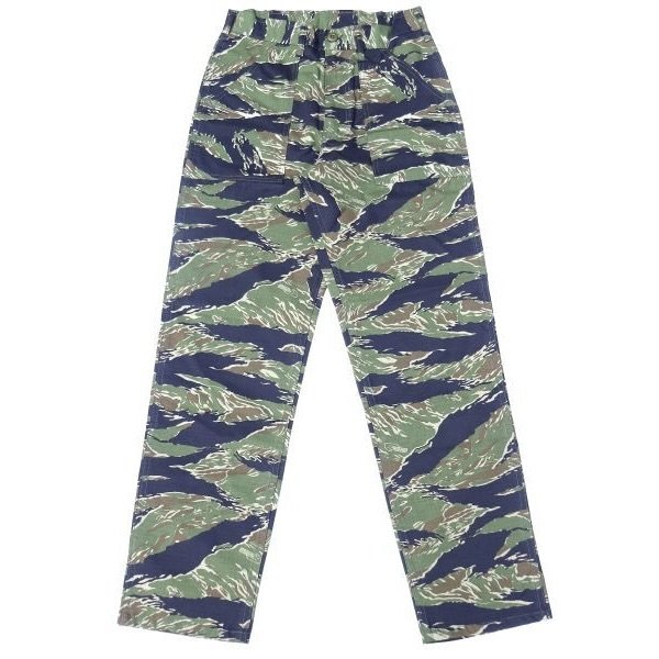 画像1: GUNG HO (ガンホー) TAPER FIT 4Pocket Fatigues GreenTigerStripe RipStop タイガーストライプ (1)