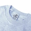 画像3: CalCru (カルクルー) 5.5oz Adult 1/16 microstripe T-shirt アッシュ/ホワイト (3)