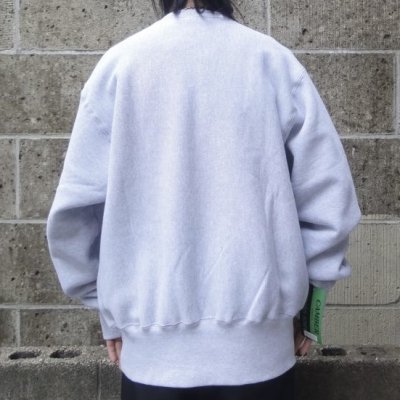画像3: CAMBER (キャンバー) CROSS KNIT CREW NECK グレー