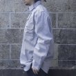 画像10: KEY (キー) Long Sleeve Zip Front Logger Shirt ヒッコリーストライプ (10)