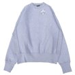 画像1: CAMBER (キャンバー) CROSS KNIT CREW NECK グレー (1)