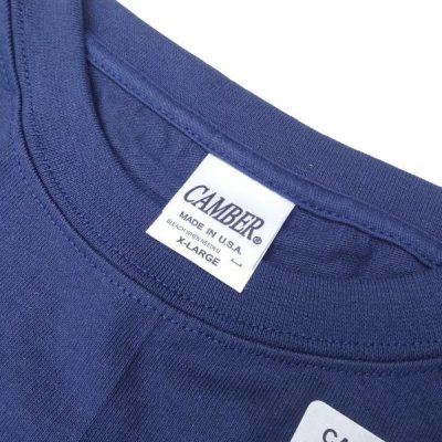 画像3: CAMBER (キャンバー) 8oz MAX-WEIGHT JERSEY LONG SLEEVE T-Shirt ネイビー