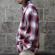 画像7: CalTop (キャルトップ) OMBRE CHECK L/S SHIRTS レッド/ホワイト (7)