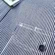 画像6: KEY (キー) Long Sleeve Button Front Logger Shirt ヒッコリーストライプ (6)