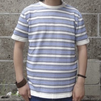 画像1: Country of Origin (カントリーオブオリジン) DECK CHAIR TEE ブルー
