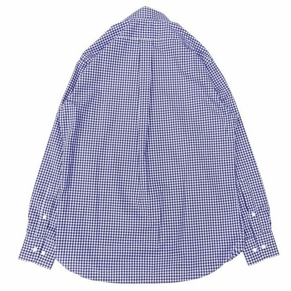 画像2: GAMBERT SHIRT (ギャンバートシャツ) B/D SHIRT BROADCLOTH GINGHAM CHECKS ネイビーギンガム (2)