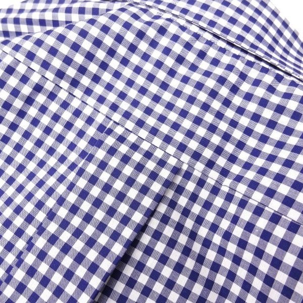 画像6: GAMBERT SHIRT (ギャンバートシャツ) B/D SHIRT BROADCLOTH GINGHAM CHECKS ネイビーギンガム (6)