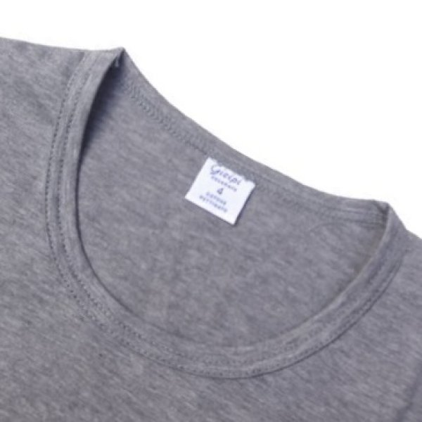 画像3: gicipiI (ジチピ) CREW NECK POCKET T-Shirt グレー (3)