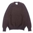 画像1: Jamieson’s (ジャミーソンズ) Plain Saddle Shoulder crew neck ミディアムブラウン (1)