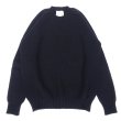 画像1: Jamieson’s (ジャミーソンズ) Plain Saddle Shoulder crew neck ブラック (1)