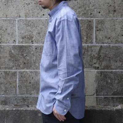 画像2: SERO (セロ) B.D. REGULAR SHIRTS CHAMBRAY インディゴ