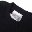 画像3: Jamieson’s (ジャミーソンズ) Plain Saddle Shoulder crew neck ブラック (3)
